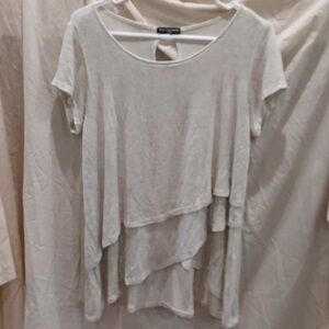 Umgee Cream Layered Tunic Top